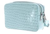 SEIDENFELT MANUFAKTUR Nesna Camera Bag Croco Print Ice Blue SEIDENFELT MANUFAKTUR Nesna Camera Bag Croco Print Ice Blue