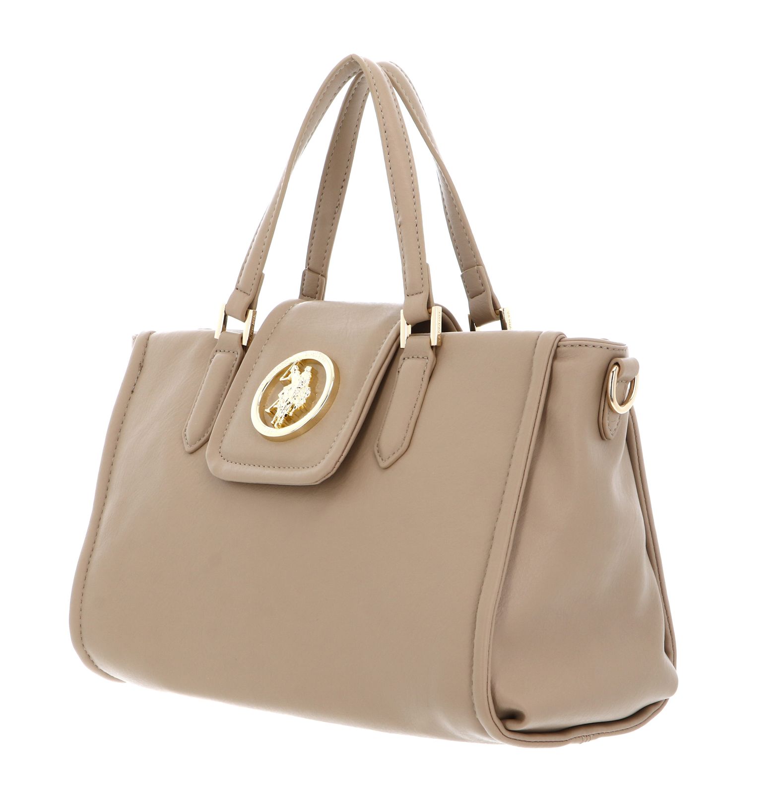 U.S. POLO ASSN. Jodhpur Double Handle Bag Taupe U.S. POLO ASSN. Jodhpur Double Handle Bag Taupe