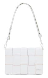 Desigual New Splatter Sac A Bandoulière M Tressé Gouttes Blanco