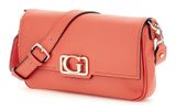 GUESS Circe Flap Shoulder Bag Coral Red GUESS Circe Flap Shoulder Bag Coral Red