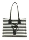 KARL LAGERFELD Ikon Tote Bag Black - White