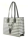 KARL LAGERFELD Ikon Tote Bag Black - White