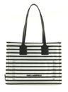 KARL LAGERFELD Ikon Tote Bag Black - White