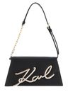 KARL LAGERFELD K / Signature Shoulderbag Black / Gold KARL LAGERFELD K / Signature Shoulderbag Black / Gold