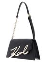 KARL LAGERFELD K / Signature Shoulderbag Black / Gold KARL LAGERFELD K / Signature Shoulderbag Black / Gold