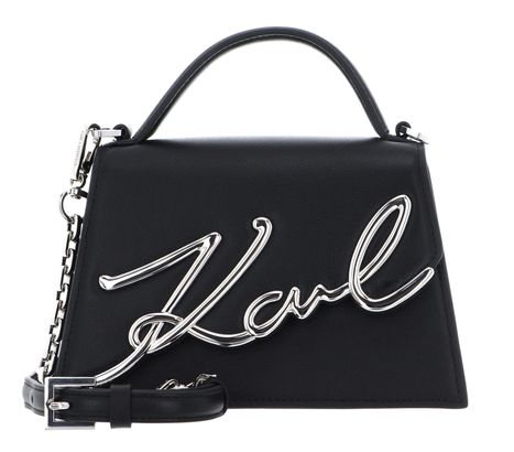 KARL LAGERFELD K / Signature Crossbody Bag Black-Nickel
