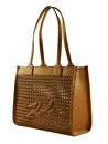 KARL LAGERFELD K / Skuare Woven Tote Bag M Dark Tan KARL LAGERFELD K / Skuare Woven Tote Bag M Dark Tan