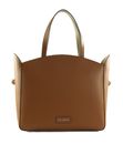 KARL LAGERFELD K / Circle Tote Bag with Pouch Dark Tan