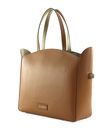 KARL LAGERFELD K / Circle Tote Bag with Pouch Dark Tan