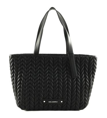 KARL LAGERFELD K / Pillow Tote Bag L Black-Nickel