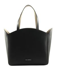 KARL LAGERFELD K / Circle Tote Bag Perforated M Black | Buy