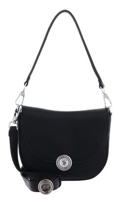 U.S. POLO ASSN. Exotic Flap Crossbody Bag Black