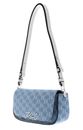 KARL LAGERFELD K / Signature Crossbody Bag Monogram Denim Light Blue KARL LAGERFELD K / Signature Crossbody Bag Monogram Denim Light Blue