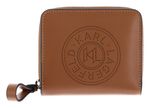 KARL LAGERFELD Essentials Perforated Bifold Wallet M Dark Tan