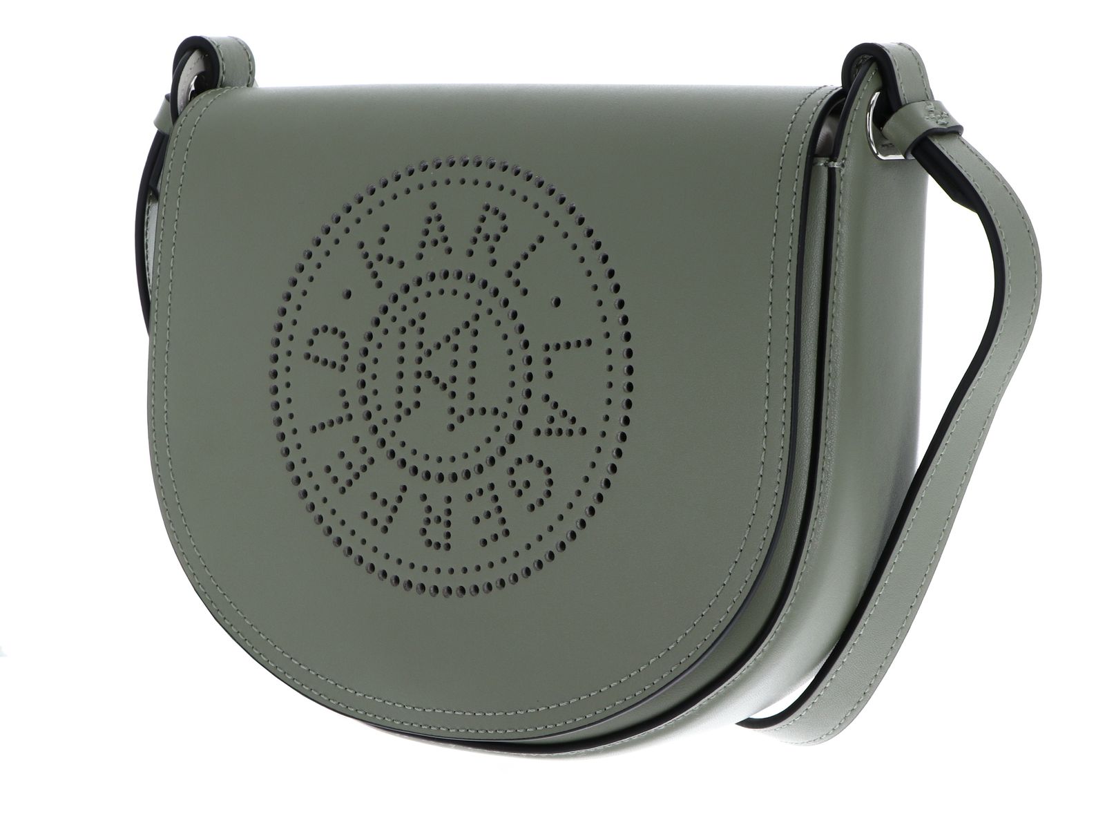 KARL LAGERFELD K / Circle Perforated Crossbody Bag Oil Green KARL LAGERFELD K / Circle Perforated Crossbody Bag Oil Green
