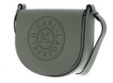 KARL LAGERFELD K / Circle Perforated Crossbody Bag Oil Green