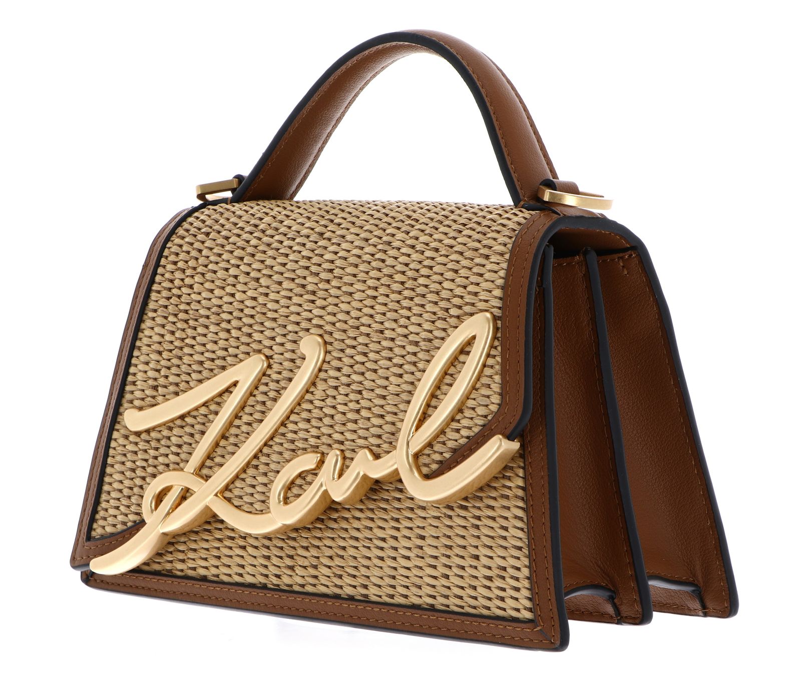 KARL LAGERFELD K / Signature Crossbody Bag Natural Tan KARL LAGERFELD K / Signature Crossbody Bag Natural Tan