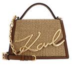 KARL LAGERFELD K / Signature Crossbody Bag Natural Tan