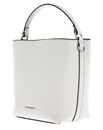 KARL LAGERFELD Ikon Pebble Bucket Bag Cream White
