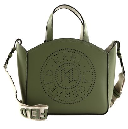 KARL LAGERFELD Essentials Tote Bag Perforated S / M Oil Green
