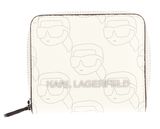 KARL LAGERFELD Ikon Bifold Wallet Cream White