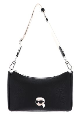 KARL LAGERFELD Ikon Pebble Shoulder Bag Black