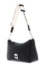 KARL LAGERFELD Ikon Pebble Shoulder Bag Black KARL LAGERFELD Ikon Pebble Shoulder Bag Black