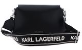 KARL LAGERFELD Ikon / K Crossbody Bag Black-Nickel KARL LAGERFELD Ikon / K Crossbody Bag Black-Nickel