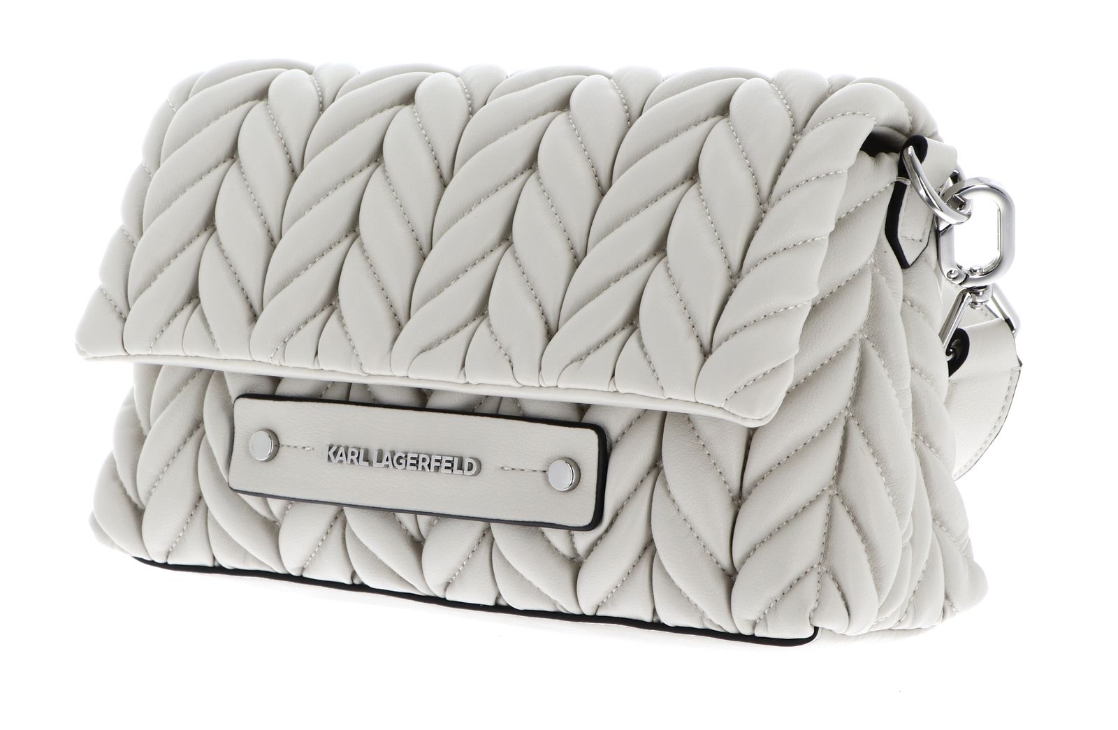 KARL LAGERFELD K / Weave Crossbody Bag Cement KARL LAGERFELD K / Weave Crossbody Bag Cement