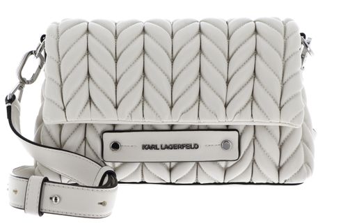 KARL LAGERFELD K / Weave Crossbody Bag Cement