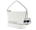 KARL LAGERFELD Ikon Mono CC Crossbody Bag Nft AOP Cream White KARL LAGERFELD Ikon Mono CC Crossbody Bag Nft AOP Cream White