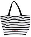 KARL LAGERFELD Ikon Print Stripe Shopper Black KARL LAGERFELD Ikon Print Stripe Shopper Black