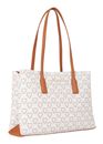 VALENTINO Lady Re Shopping Bag Bianco / Cuoio