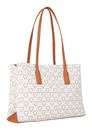 VALENTINO Lady Re Shopping Bag Bianco / Cuoio