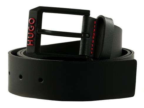 HUGO Gelio B-Red Sz40 Belt W120 Black