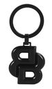 HUGO BOSS Double B Keyring Matt Black HUGO BOSS Double B Keyring Matt Black