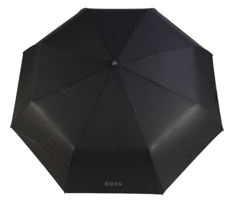 HUGO BOSS Double B Pocket Umbrella Black & Gun