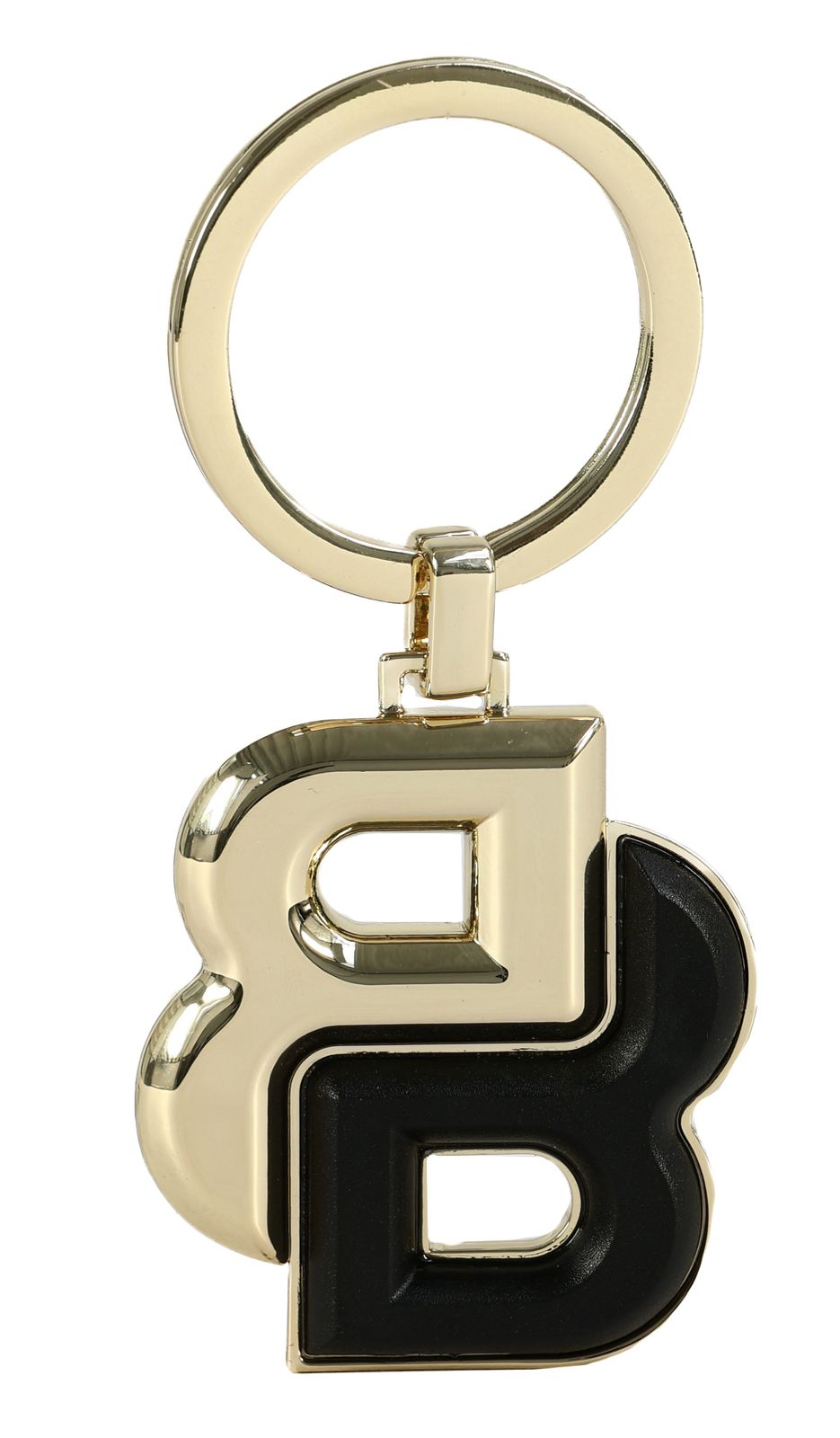 HUGO BOSS Double B Keyring Black & Gold HUGO BOSS Double B Keyring Black & Gold