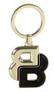 HUGO BOSS Double B Keyring Black & Gold