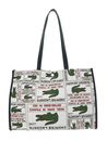 LACOSTE Shopping Bag Multiple Label Sinople LACOSTE Shopping Bag Multiple Label Sinople