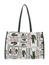 LACOSTE Shopping Bag Multiple Label Sinople LACOSTE Shopping Bag Multiple Label Sinople