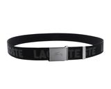 LACOSTE Jacquard Webbing Belt W100 Noir Escadron LACOSTE Jacquard Webbing Belt W100 Noir Escadron
