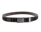 LACOSTE Jacquard Webbing Belt W90 Morel Noir