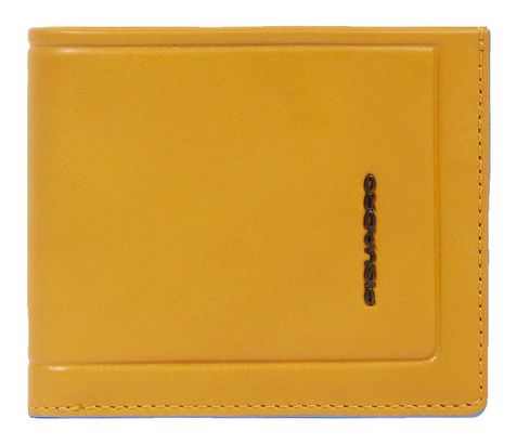 PIQUADRO Atlas Men's Wallet Flip Out ID Holder RFID Yellow
