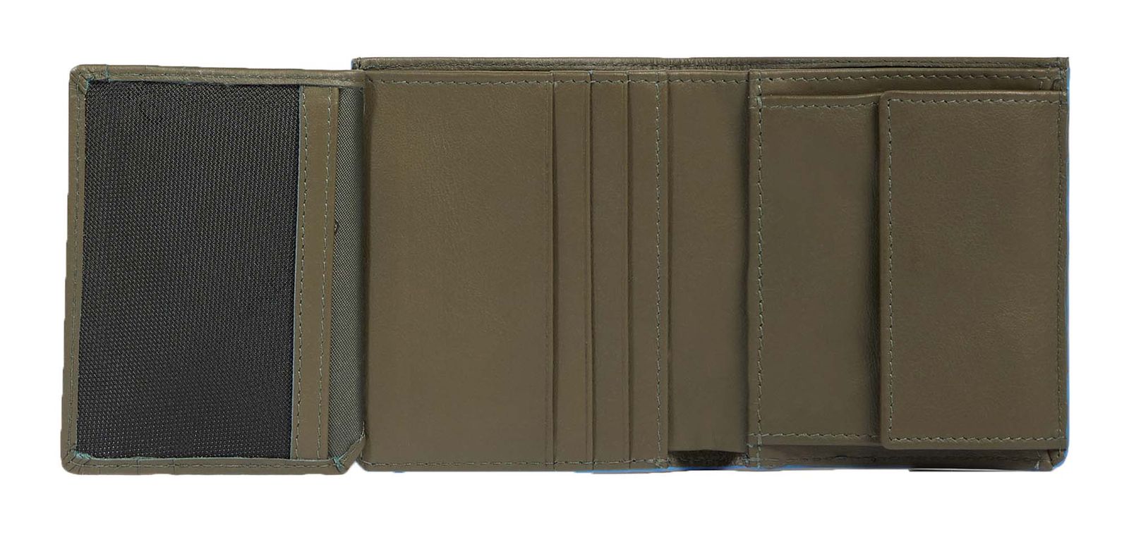 PIQUADRO Atlas Vertical Men's Wallet with Coin Pocket RFID Olive Green PIQUADRO Atlas Vertical Men's Wallet with Coin Pocket RFID Olive Green