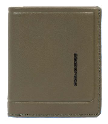 PIQUADRO Atlas Vertical Men's Wallet with Coin Pocket RFID Olive Green