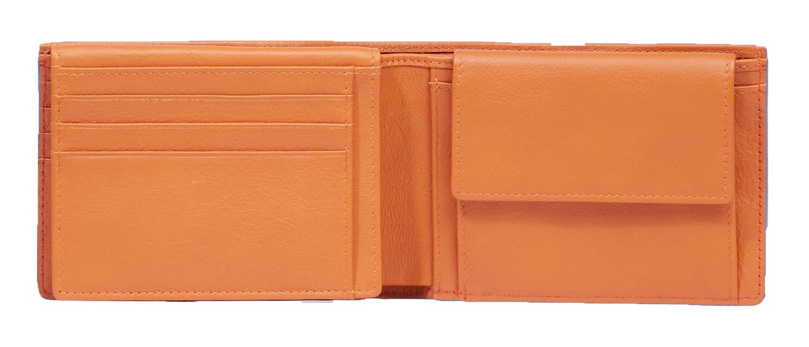 PIQUADRO Atlas Men's Wallet Flip Up ID Window RFID Orange PIQUADRO Atlas Men's Wallet Flip Up ID Window RFID Orange