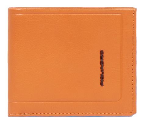 PIQUADRO Atlas Men's Wallet Removable Document Facility RFID Orange