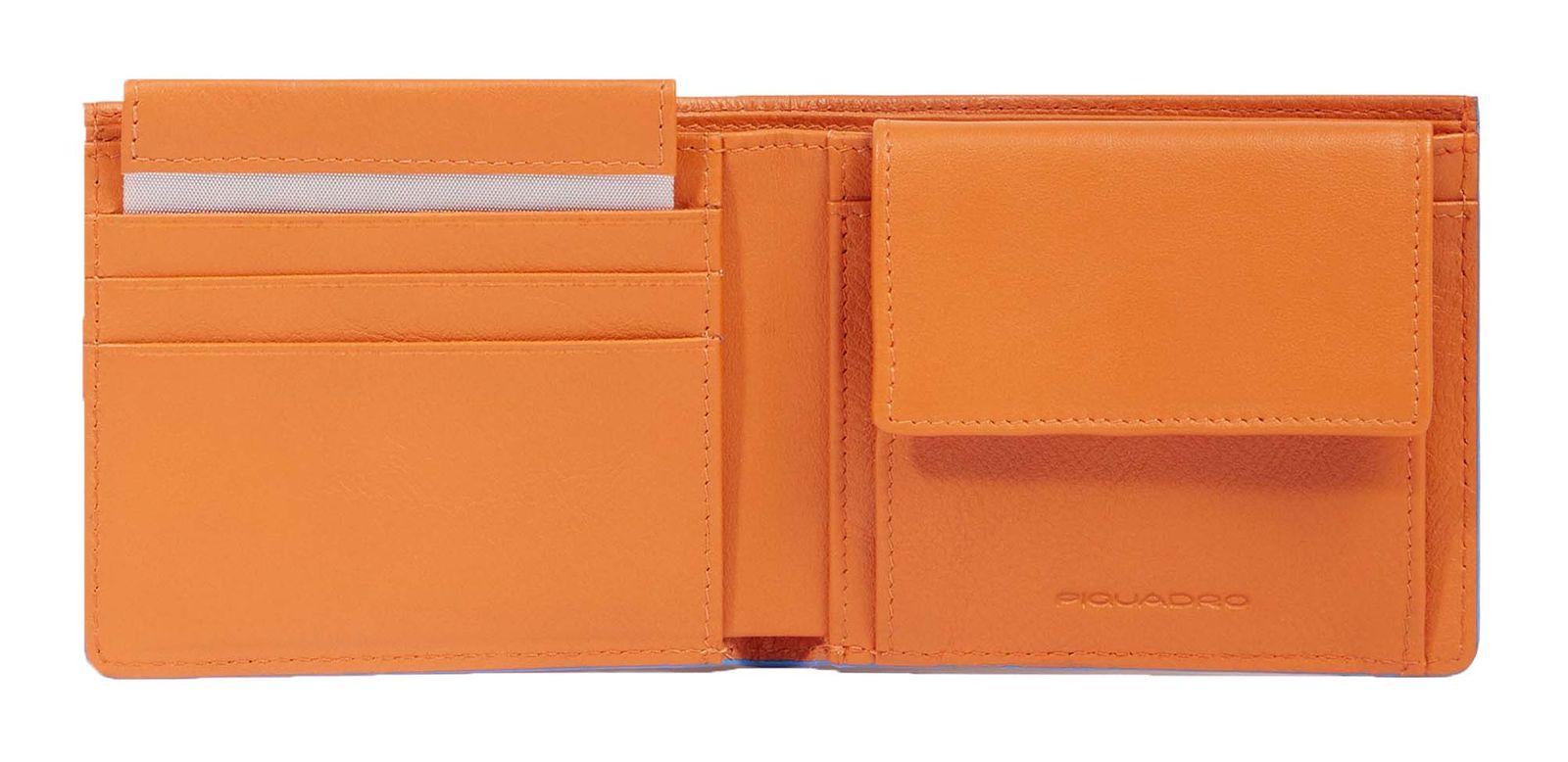PIQUADRO Atlas Men's Wallet Flip Out ID Holder RFID Orange PIQUADRO Atlas Men's Wallet Flip Out ID Holder RFID Orange