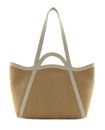 COCCINELLE Amalia Crochet Straw Handbag Natural / Blanco